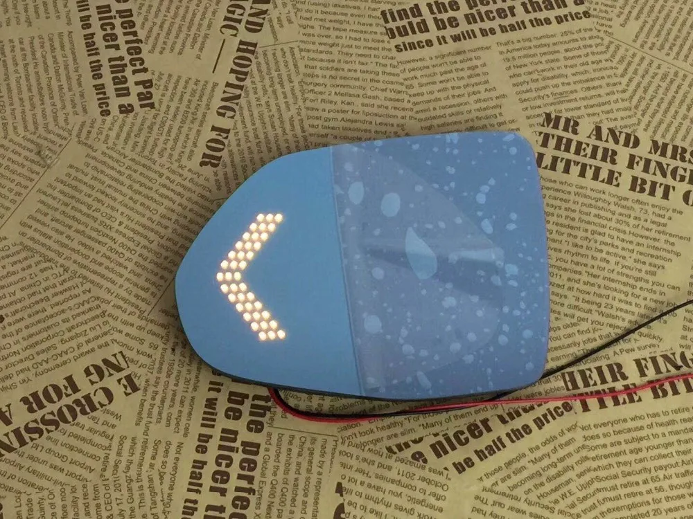 Osmrk синее зеркало заднего вида для toyota CAMRY с электрическим нагревом, светодиодный динамический боковой сигнал поворота, анти-блики, больше видения