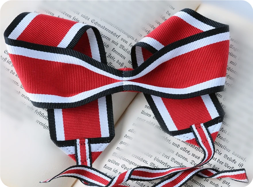 

Neck Ribbon For The German Knights Cross of the Iron Cross - Finished Stitched