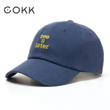 COKK корейский стиль бейсбольная кепка для женщин Письмо вышитые Snapback папа шапки для мужчин и женщин унисекс хип-хоп шляпа Женская Gorras Bone
