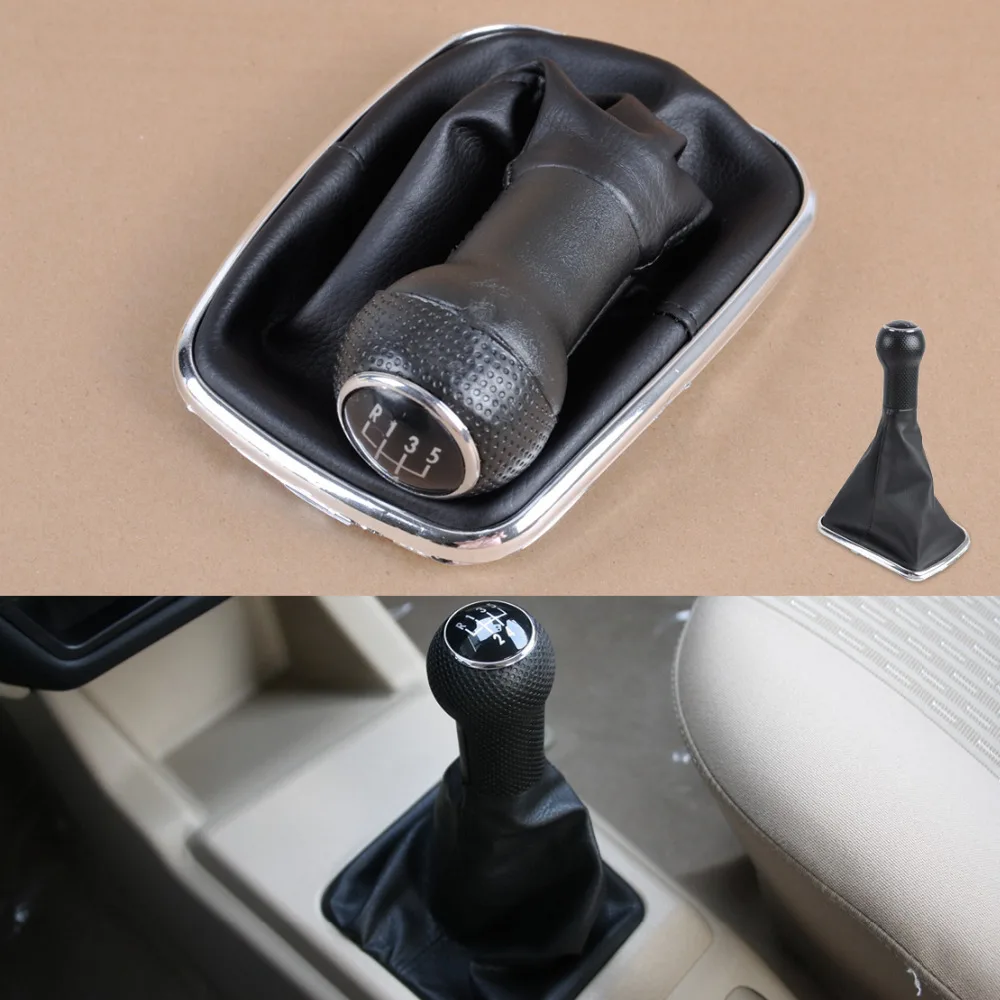 CITALL New MT 5 Speed Shifter Gear Shift Knob Gaitor Boot For VW Mk4 Golf Jetta Bora R32 1999