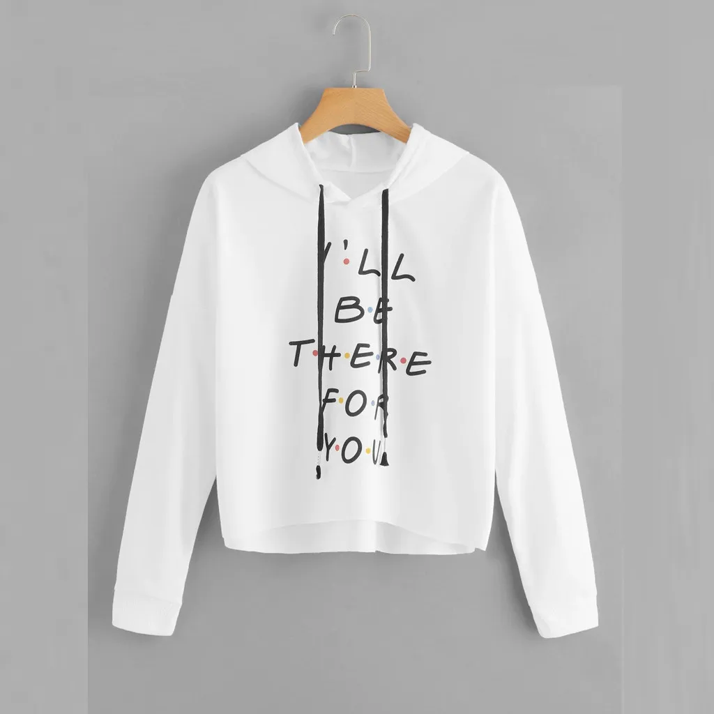 

Women Fashion Long Sleeve Sweatshirt Hoodie Letter Print Pullover Top Blouse Women 's Shirts Blouses