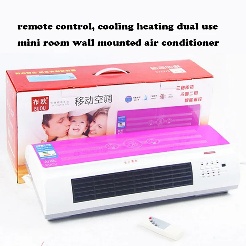 

Cooling Fan Warm Mini Portable Air Conditioner Electric Wall Mounted Air Conditioning Heating Fan 6 Files 1000W Home Cool Fan