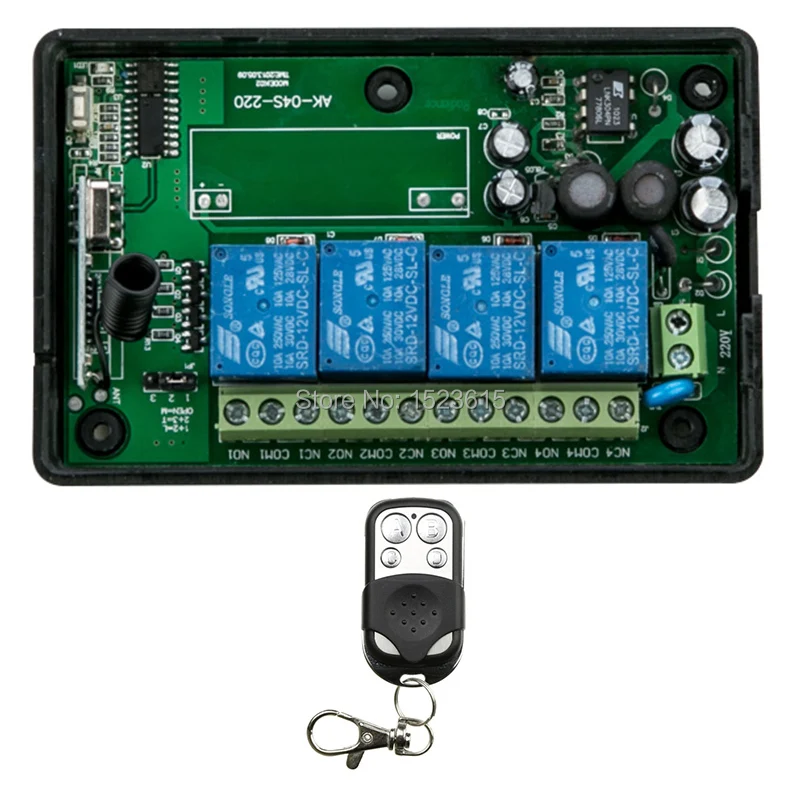 85v250V 4CH 10A RF Wireless Remote Control Switch System teleswitch