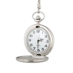 2017 Серебряные иконы кварцевые карманные часы FOB цепи кулон Цепочки и ожерелья Часы подарки для Для мужчин Для женщин LL @ 17