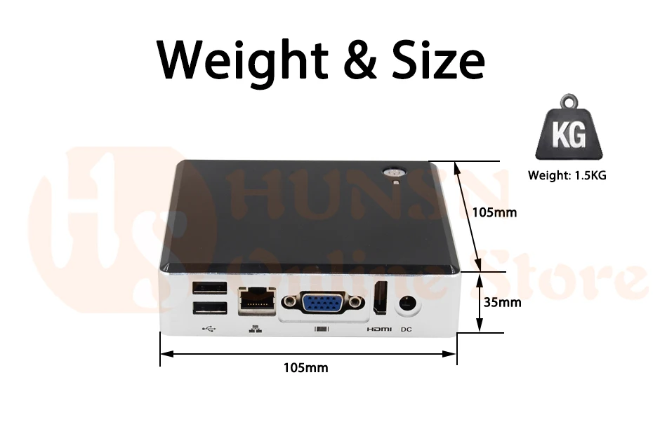 Thin Client zero client RDP HUNSN TF05 01 (12)
