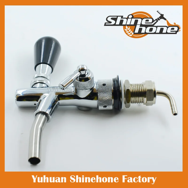 Kegerator Draft Beer Faucet with Flow Controller/ Shank with 90 Degree