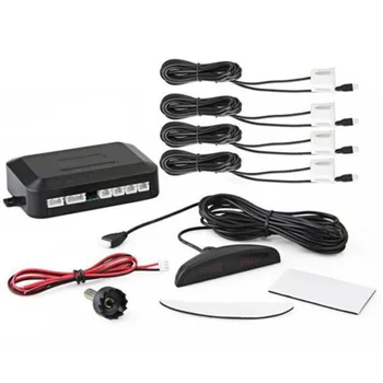 

Electromagnetic Car Parking Sensor 4 Reverse Backup Radar Sound Alert Indicator Probe System 12V
