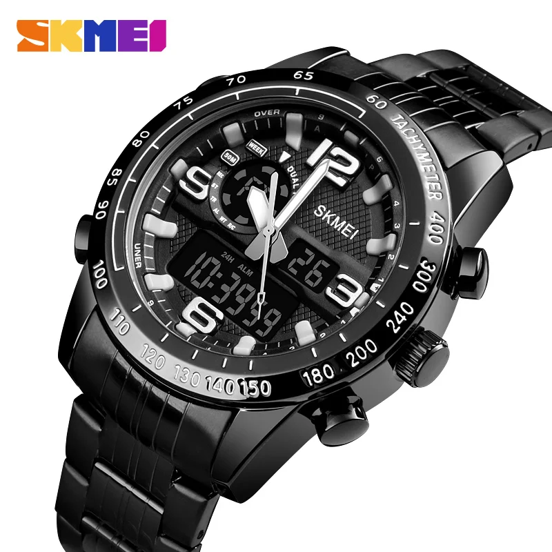SKMEI Brand Men Watch Digital Quartz Sports Watches Waterproof Countdown Stainless Steel Wrist Watch Men Clock Relogio Masculino SKMEI Brand Men Watch Digital Quartz Sports Watches Waterproof Countdown Stainless Steel Wrist Watch Men Clock Relogio Masculino
