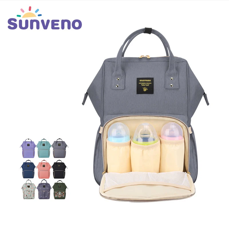 Sunveno Brand Waterproof Diaper Bag Large Nursing Maternity Nappy Bag Travel Backpack for Baby Mummy Stroller Bag Baby Care