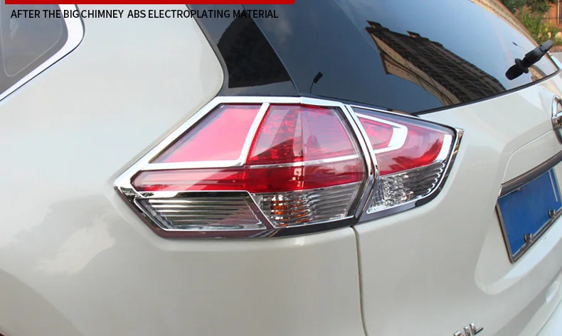 For Nissan X-Trail T32 2014 to 2016 Rear light cover Tail lamp Trim XTrail X Trail ABS Chrome Decoration Car-Styling Accessories