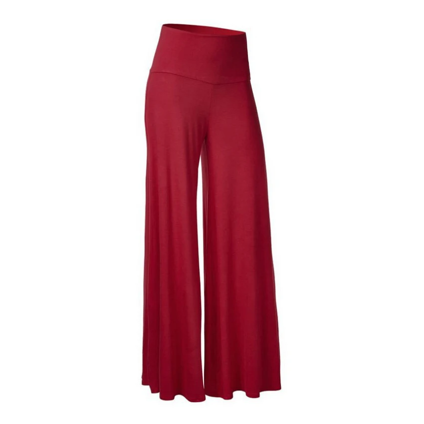

Femme Spring Autumn Mid Waist Wide Leg Trousers Simple Fashion Casual Women Pants