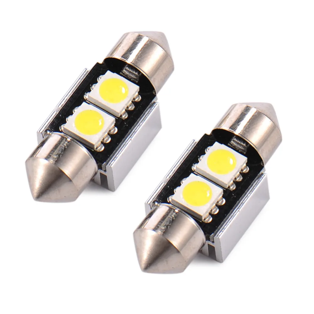 

1pcs 31mm 2LED With Anti-alarm Reading Lights Decode Lights Blub Lamp Double Pointed LED Light