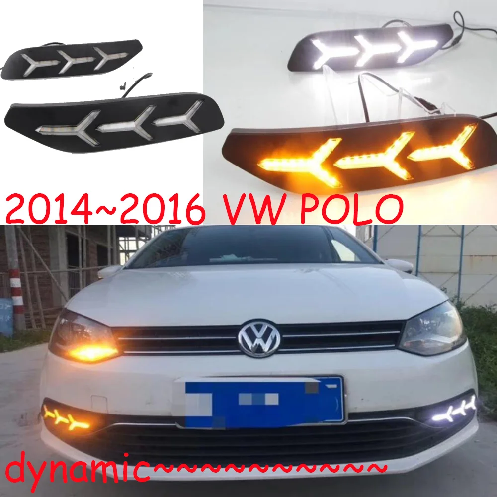 Видео шоу 2014 2015 2016 Polo дневной свет светодиодный sharan Golf7 противотуманная фара passat