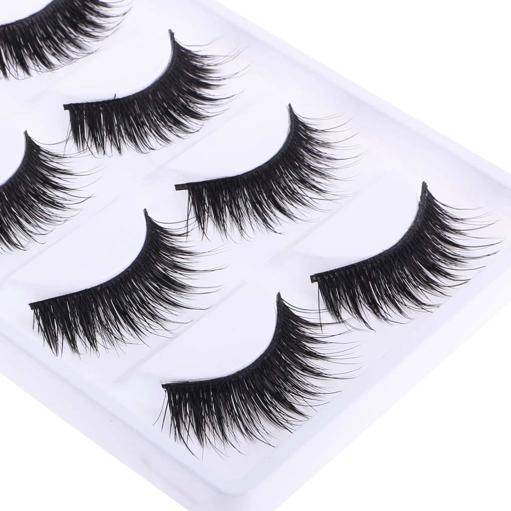 5 Pairs Black Fake Eyelashes for 12'' Blythe Doll DIY Making & Repair ACCS