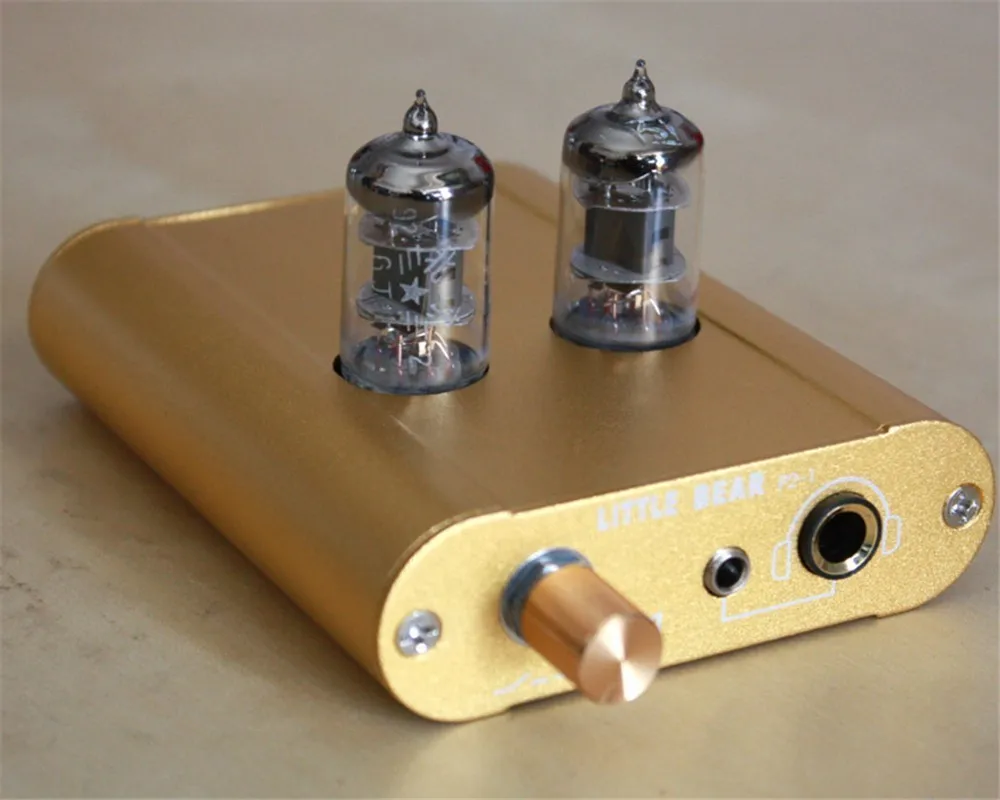 

Golden Little Bear P2-1 Electron Tube Amps Headset Amplifier Ear Put + Gallbladder Front Level