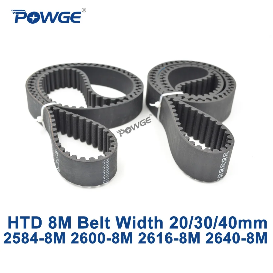1Pcs 225H 285H Close Loop Synchronous Timing Belt Rubber Belts Width 25mm 30mm T