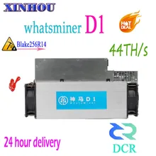 Шахтерная микросхема WhatsMiner D1 44TH/S с блоком питания DCR горно-лучше, чем antminer DR3 DR5 S9 S11 T15 B7 Z11 Innosilicon D9 STU-U1 M3 G28