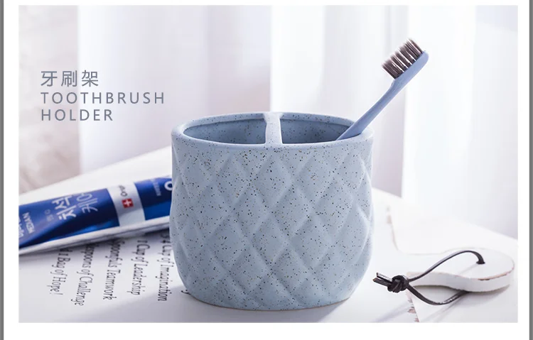 5 предметов в 1 набор керамической сантехники для ванной комнаты Роскошный стиль инновационная креативная зубная чашка для мытья полоскания свадебный подарок