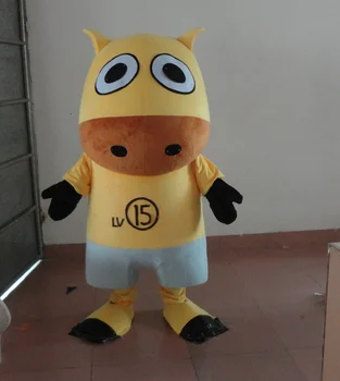 

yellow cow Mascot Costume for Adult Fancy Dress Party Halloween Costume Holiday special clothing