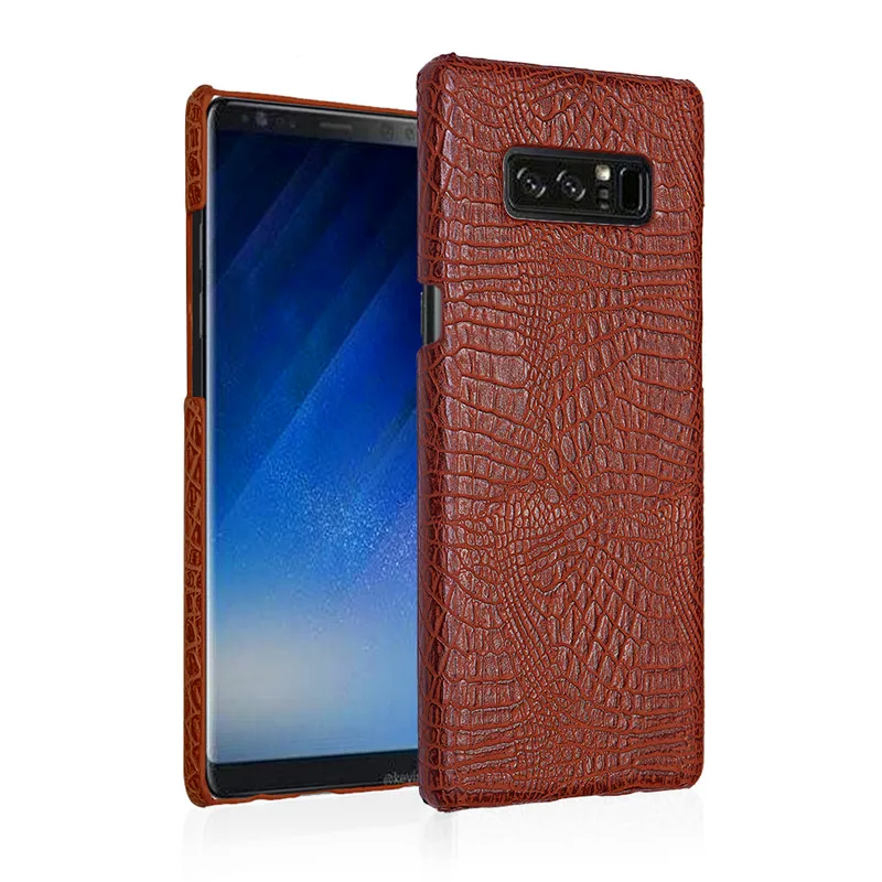 Чехол для Samsung Note 8 Note8 чехол из искусственной кожи с крокодиловой текстурой +