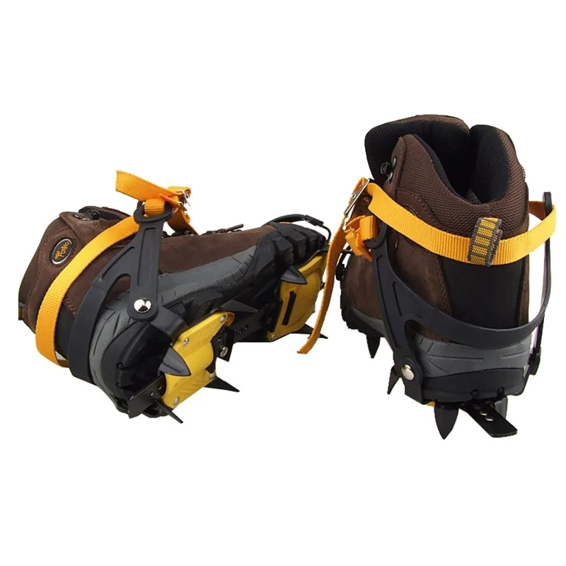 

1 Pair 10-point Crampons Professional Ice Crampons Snow Board Manganese Steel Ice Gripper Skiing Climbing