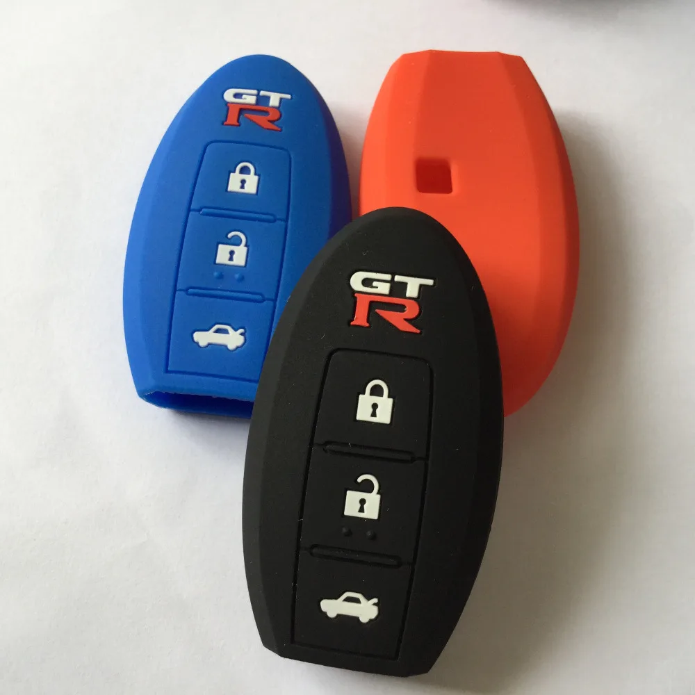 

1PC Cover Silicone Protect Holder For Nissan Skyline Smart Remote FOB Case GT-R GTR 3B R32 R34 R35 Remote Key Accessory