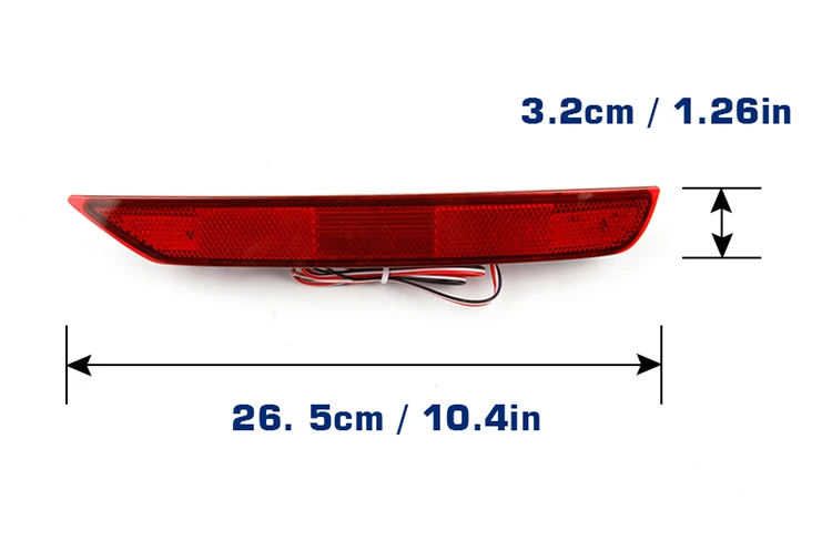 OKEEN 2 шт. для Subaru Forester-2008 светодиодный задний бампер отражатель светильник стоп-сигнал противотуманный светильник задний светильник s 12V