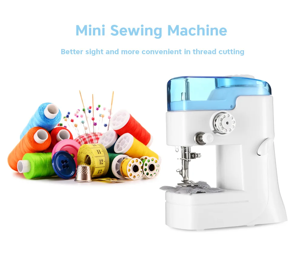 Mini Sewing Machine With Automatic Needle Threader DIY Apparel Sewing