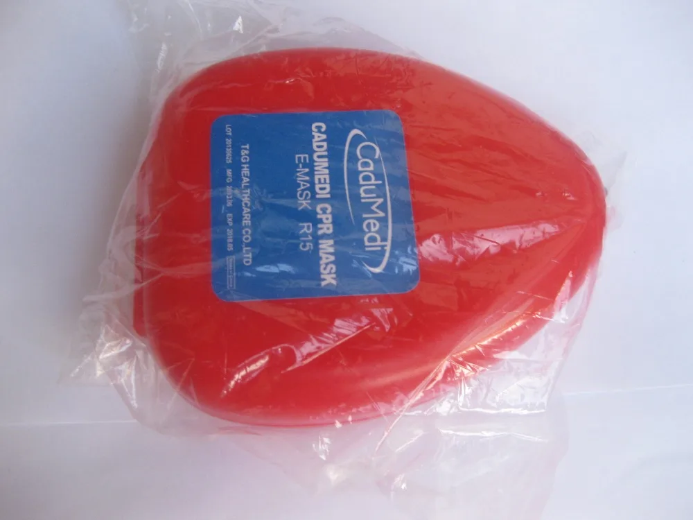 

2pcs medical first aid kit breathing cpr face mask emergency mask basic mouse mask 1st aid brrier good quality