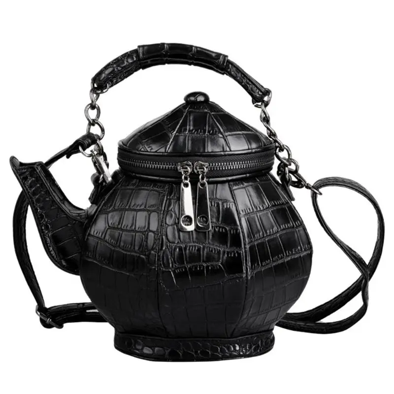 

NoEnName_Null High Quality Leather Shoulder Bag Fashion Teapot Shaped Crossbody Handbag Top-handle Tote Women's Shoulder Bags