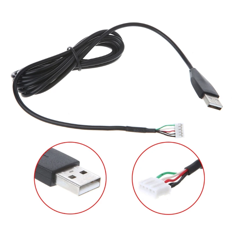 Прочный USB кабель для мыши для logitech MX518/510/310 G1 G400 Профессиональная линия мыши
