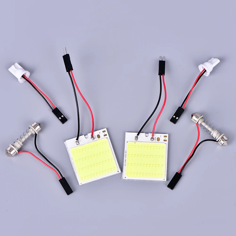 2XT10 48 COB SMD панель светодиодов супер белый интерьер чтения карты лампы освещение