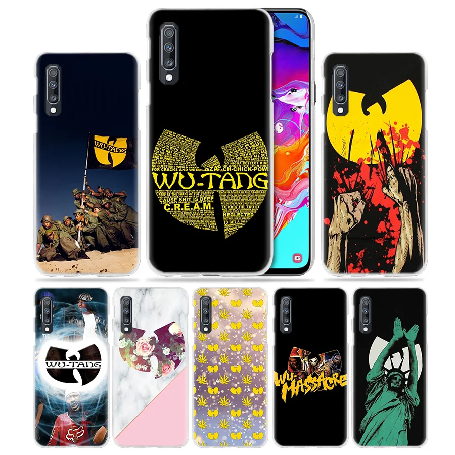 

Hip Hop Case for Samsung Galaxy A50 A70 A20e A40 A30 A20 A10 A8 A6 Plus A9 A7 2018 Clear Hard PC Phone Coque Cover Wu Tang Clan