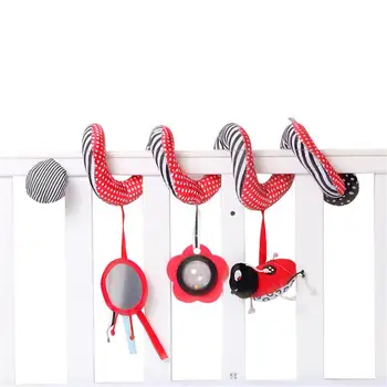 

Baby Infant Animals Plush Rattle Bed Crib Cart Stroller Hanging Toys beetle wind Music Toys Developmental Rattles Toy Appease