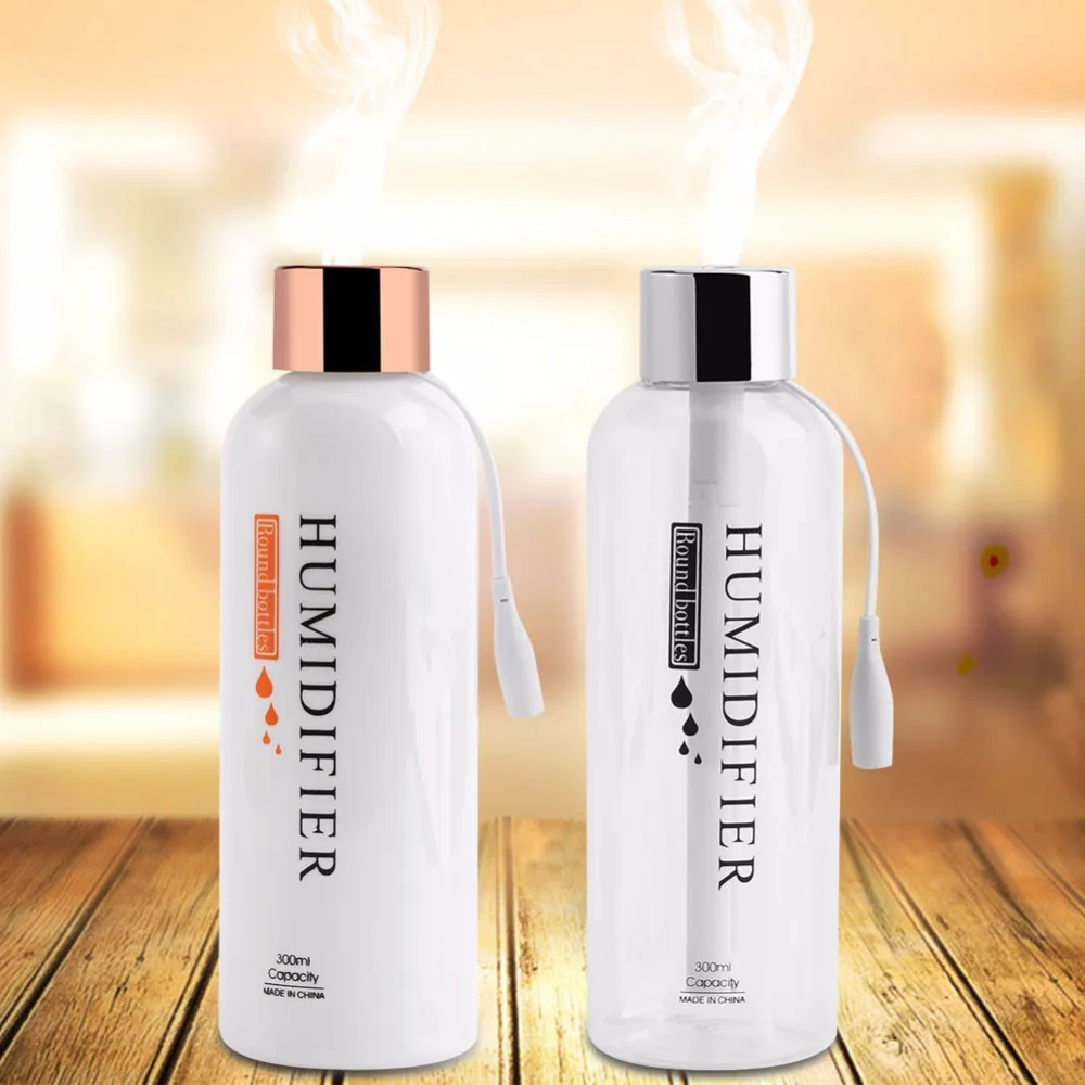 

300ML Ultrasonic Humidifier USB Car Humidifier Mini Aroma Essential Oil Diffuser Aromatherapy Mist Maker Home Office