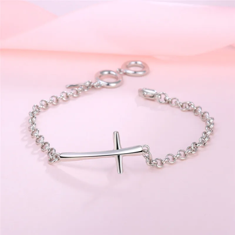 Hot Sale Accessories For Bracelet 2018 New Fashion And Simple Jesus Cross Bracelets Women White ...