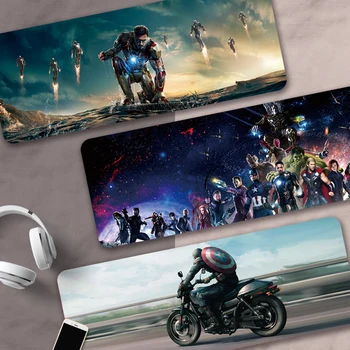 

Iron man Tonystark all Characters 900X400X5mm Gaming Mouse Pads anime Locking Edge pad For Keyboard Mice PC Desk Non slip Mat