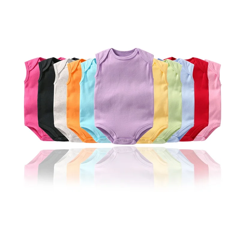 

Baby Bodysuit Infant Sleeveless Newborn Toddler Soft Boys Girl Casual Jumpsuit Cotton Climb Clothes