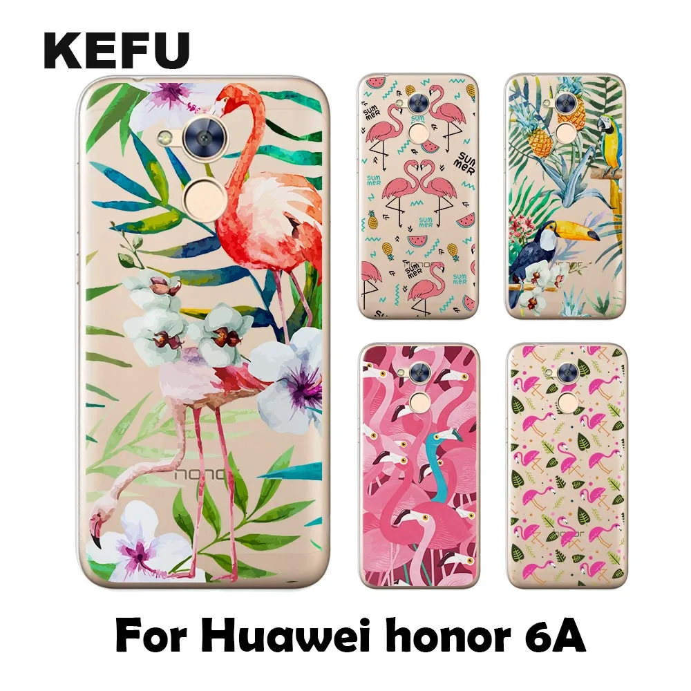 

For coque Huawei honor 6A case Flamingo Soft TPU cover for fundas 2017 new arrivals for Huawei honor 6A case