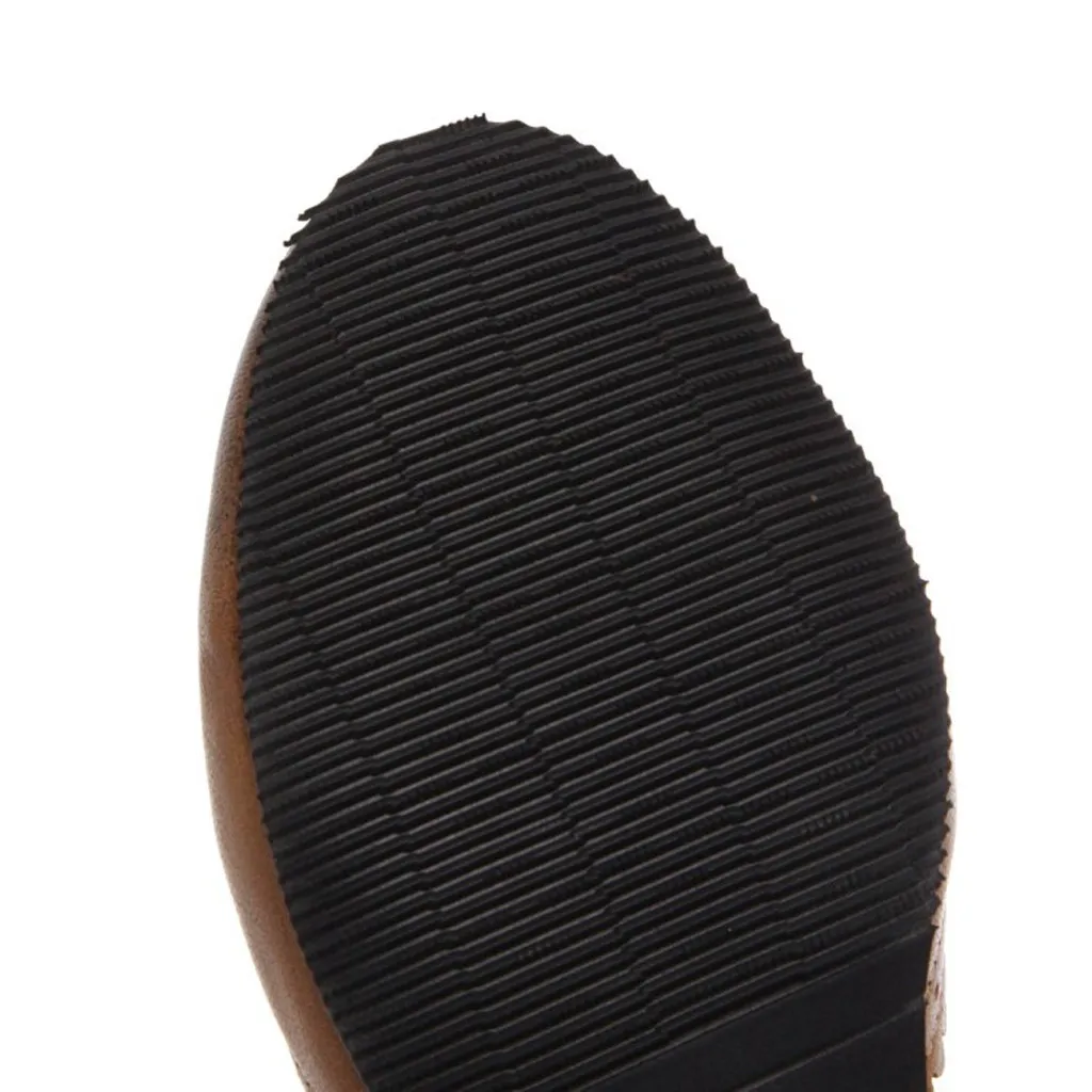 SAGACE Sandals Woman Gradient Color New Foreign Trade Side With Low Heel Shoes Brown Popular Vogue Sandals Women Summer Shoes