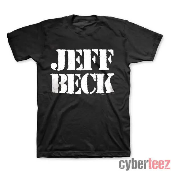 JEFF BECK Stencil Logo T Shirt Yardbirds Clapton Brand New Authentic S