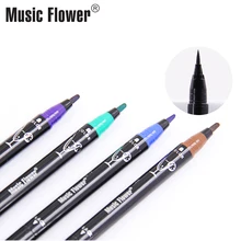 Music Flower Multiple Scope жидкая подводка в ручке супер черный длинный носить смазка доказательство водостойкие подводка-гель для глаз Женщины Макияж Ручка