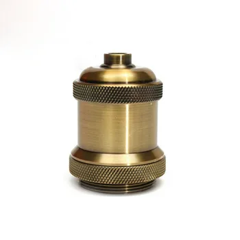 

Vintage Edison Light Bulb Base E26/E27 Retro Light Socket Aluminium Pendant Lamp Holder Screw Antique Copper Lamp Bases(DT-50)