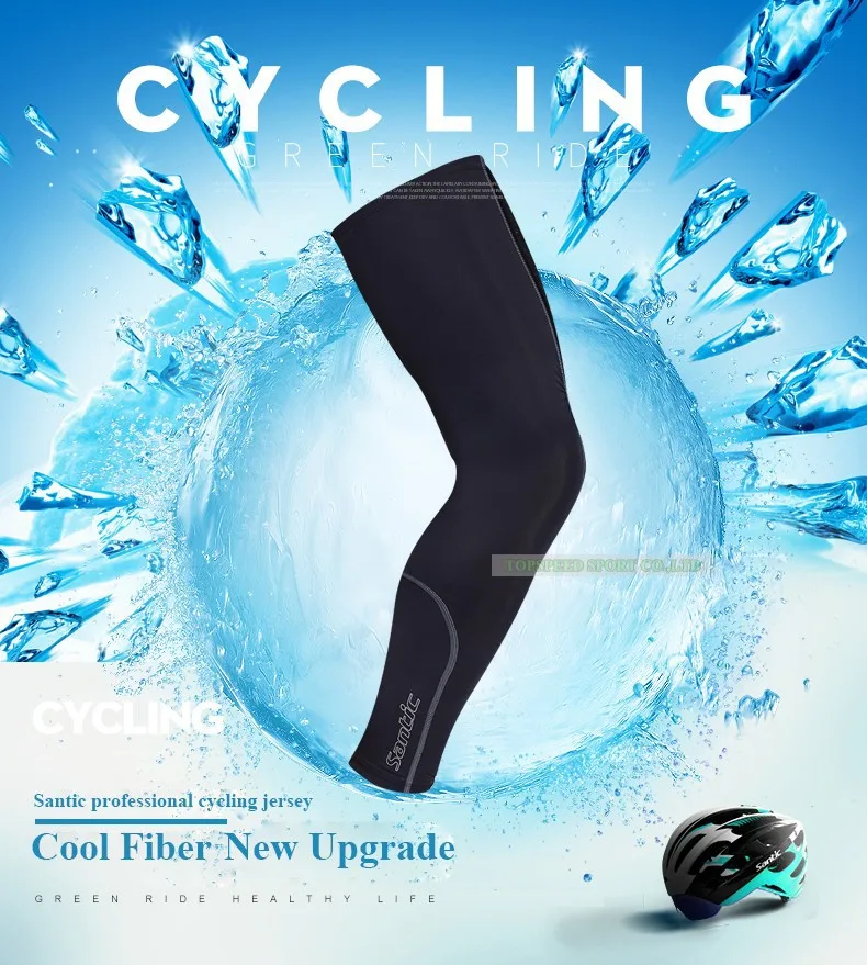 Santic Cycling Leg Warmers Men Women Anti-UV Sun Protective Breathable Leg Cover Mtb Bike Bicycle Sleeve Summer Ciclismo