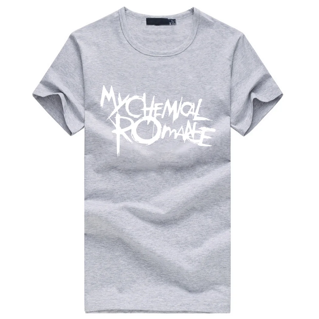My chemical romance мужские качественные футболки рок панк с буквенным принтом Мужская рубашка летние высококачественные хлопковые облегающие футболки