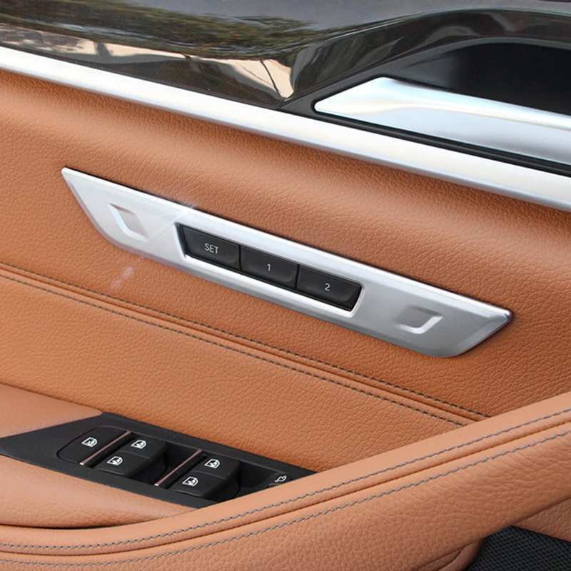 

Матовый АБС-пластик для BMW 5 серии G30 2017 2018, аксессуары, кнопка переключения памяти на автомобильное сиденье, крышка, отделка, интерьерная наклейка, Стайлинг автомобиля, 1 шт.