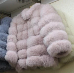 color 1 Linhaoshengyue короткое пальто из натурального Лисьего меха женская короткая меховая накидка - Цвет: color 1