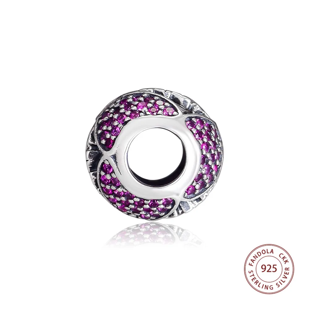 CKK подходит к оригинальному браслету Argent 925 серебро мышь сверкающий бант Обворожительные украшения из бусин изготовление Berloque