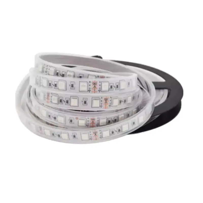 IP67 силиконовая трубка водонепроницаемый 5 м 300led 12V цветных(RGB) светодиодных лент 5050 SMD 60led/M гибкая+ 44key пульт дистанционного управления+ 12В трансформатор