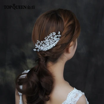 

TOPQUEEN Ladies Hair Clip Hair Comb Accessories Fancy Hair Pins Clear Crystal Hair Pins for Woman Hairpieces Hair Clips HP23